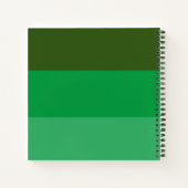 Green Stripe Buchstaben zu meinem Son Keepake Jour Notizblock (Rückseite)