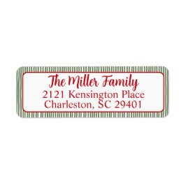 Green Stripe Return Address