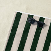Green striped beach towel strandtuch (Beispiel)