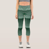 Green Striped Capri Leggings (Vorderseite)