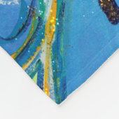 Green Striped Faith Guardian Angel Chemo Blanket Fleecedecke (Ecke)