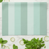 Green Striped Ombre Küchenhandtücher Geschirrtuch (Gefaltet)