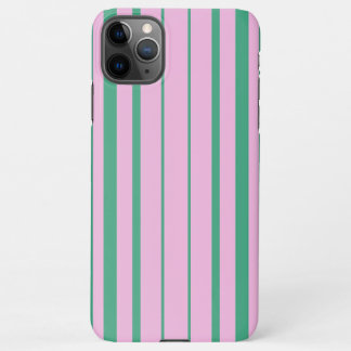 Green Stripes and Soft Pink iPhone 11 Pro Max Case iPhone 11Pro Max Hülle