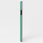 Green Stripes and Soft Pink iPhone 11 Pro Max Case iPhone Hülle (Rechte Seite)