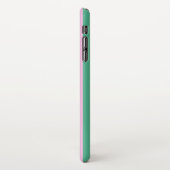 Green Stripes and Soft Pink iPhone XS Max Case iPhone Hülle (Linke Seite)