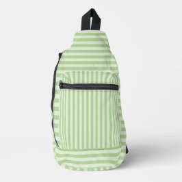 Green Stripes Crossbody Bag