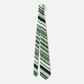 Green Stripes Neck Tie Krawatte (Rückseite)