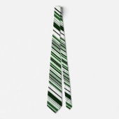 Green Stripes Neck Tie Krawatte (Vorderseite)