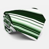 Green Stripes Neck Tie Krawatte (Gerollt)