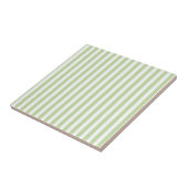 Green Stripes Pattern Minimal Modern Spring Summer Fliese (Seite)