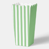 Green Stripes Popcorn Gefallen Box Geschenkschachtel (Rückseite)