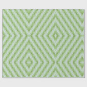 Green Stripes Squash Pattern Geschenkpapier (Flach)