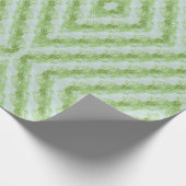 Green Stripes Squash Pattern Geschenkpapier (Ecke)