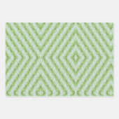 Green Stripes Squash Pattern Geschenkpapier Set (Vorderseite 3)