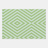 Green Stripes Squash Pattern Geschenkpapier Set (Vorderseite 2)