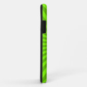 Green Stripey Sun Burst Abstrakt Case-Mate iPhone Hülle (Hinten/Rechts)