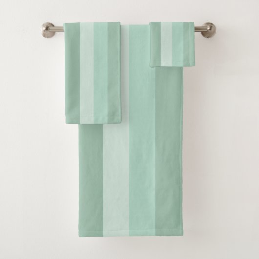 Green Striping Ombre Badhandtuch Set (Insitu)