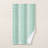 Green Striping Ombre Badhandtuch Set (Handtuch)