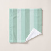 Green Striping Ombre Badhandtuch Set (Waschlappen)