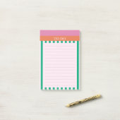Green Strips Colorful Diary Journal Post-it Klebezettel (Auf Schreibtisch)