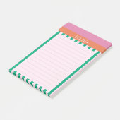 Green Strips Colorful Diary Journal Post-it Klebezettel (angewinkelt)