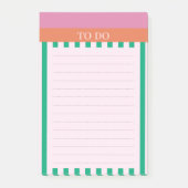 Green Strips Colorful Diary Journal Post-it Klebezettel (Vorderseite)