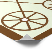 Green Stroller Babydusche Poster (Ecke)