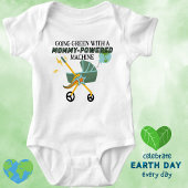 Green Stroller - Mommy-Powered Baby Bodysuit Baby Strampler