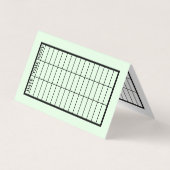 Green Stylish Dentist Appointment Card Visitenkarten (Rückseite)