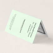 Green Stylish Dentist Appointment Card Visitenkarten (Vorderseite)