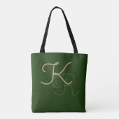Green Stylish Monogram Tasche (Rückseite)