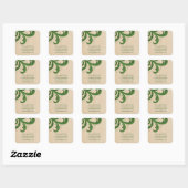 Green Stylish Wirbel Save the Date Stickers (Blatt)