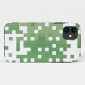 Green Suare Pixel Pattern Case-Mate iPhone Hülle (Rückseite (Horizontal))