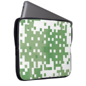 Green Suare Pixel Pattern Laptopschutzhülle (Vorne Rechts)