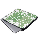 Green Suare Pixel Pattern Laptopschutzhülle (Vorne Knopf)