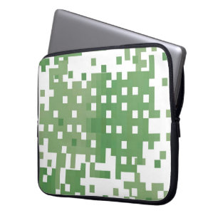 Green Suare Pixel Pattern Laptopschutzhülle