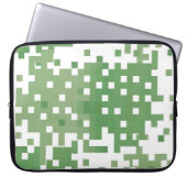 Green Suare Pixel Pattern Laptopschutzhülle (Vorderseite)