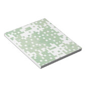 Green Suare Pixel Pattern Notizblock (angewinkelt)