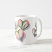 Green succulent heart mug kaffeetasse (VorderseiteRechts)
