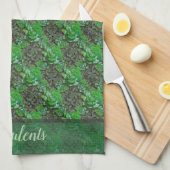 Green Succulents Lattice Pattern Küchentücher (Viertel Falte)