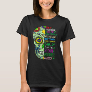Green Sugar Skull Gastroparesis Warrior I Bin The T-Shirt