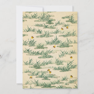 Green Summer Firefly art Einladung