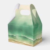 Green Sunny Ocean Beach Summer Party Hochzeit Geschenkschachtel (Rückseite)