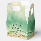 Green Sunny Ocean Beach Summer Party Hochzeit Geschenkschachtel (Geöffnet)