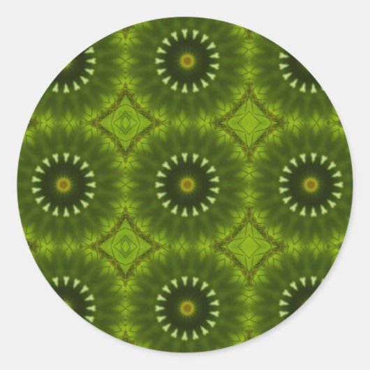 Green Suns Runder Aufkleber (Vorderseite)
