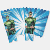 Green Superhero Boys Birthday Party Geschenkschachtel (Ungeklappt)
