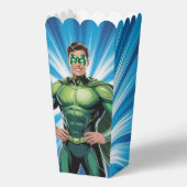 Green Superhero Boys Birthday Party Geschenkschachtel (Vorderseite)