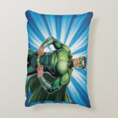 Green Superhero Boys Birthday Party Gift Dekokissen (Rückseite(Vertikal))