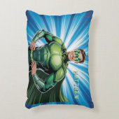Green Superhero Boys Birthday Party Gift Dekokissen (Vorderseite(Vertikal))
