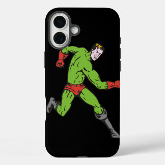 Green Superhero iPhone 16 Plus Hülle